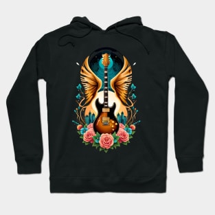 Electric guitar style tattoo colorful 29 Hoodie